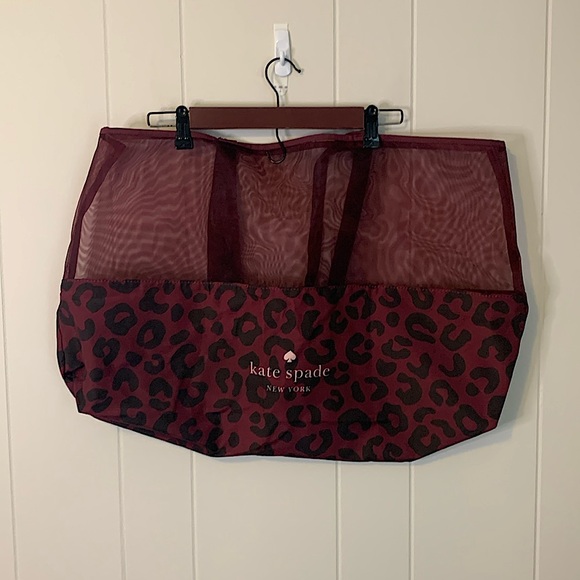Kate Spade BlackBerry Preserve Large Mesh Top Tote Bag - Picture 2 of 6
